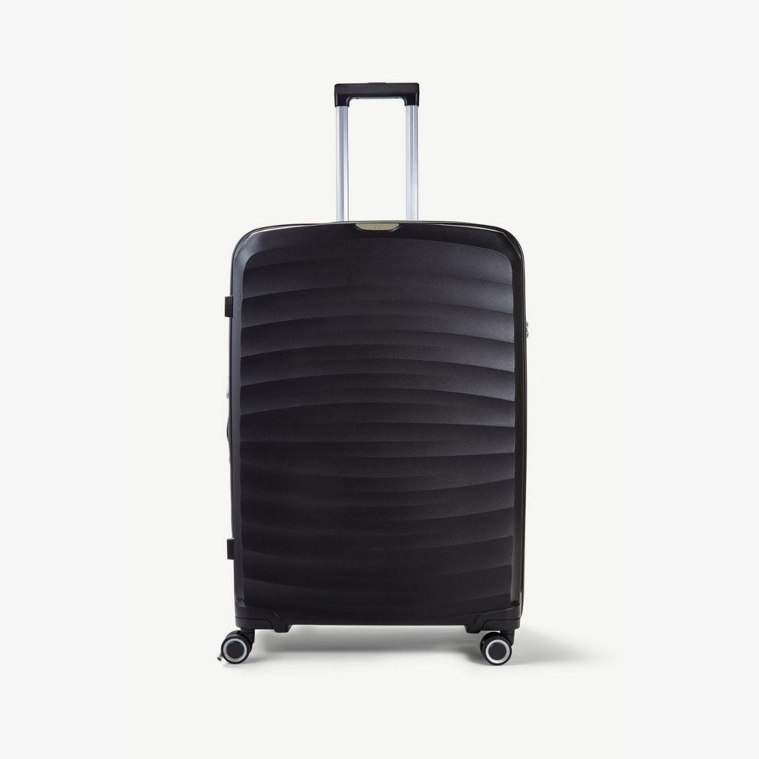 Sunwave Expandable Hardshell Large Suitcase 79cm - Black