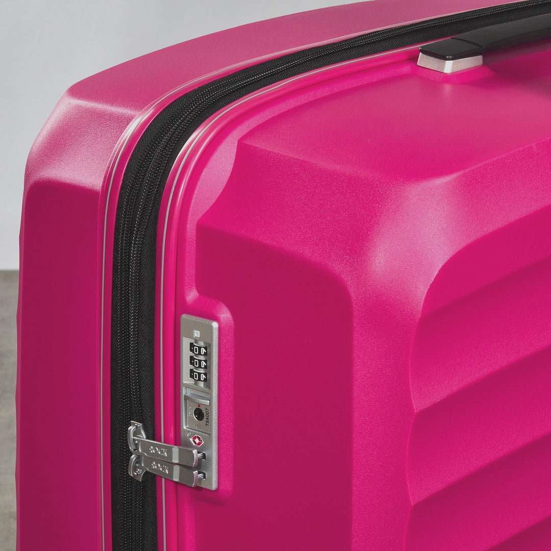 Sunwave Expandable Hardshell Cabin Suitcase 54cm - Pink