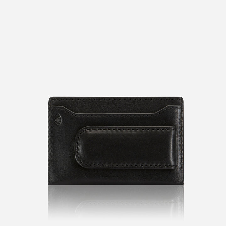 Card and Money Clip Holder Mens Black