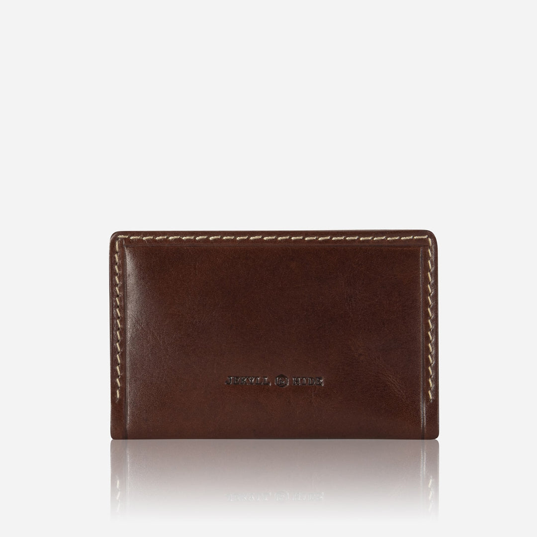 Card and Money Clip Holder Mens Mocha