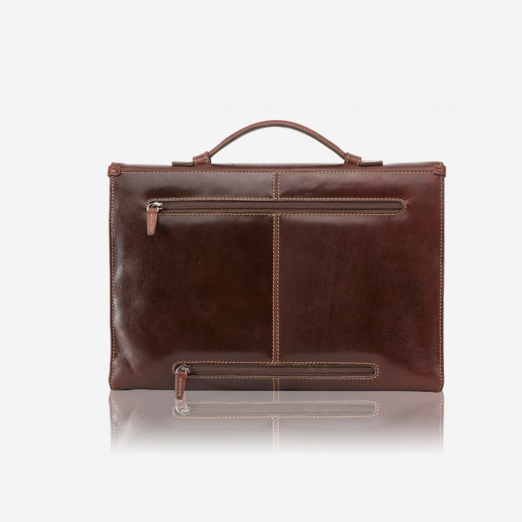 Oxford Extra Slim Business Briefcase - Tobacco