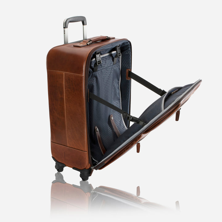 4 Wheel Cabin Trolley 50cm Tobacco