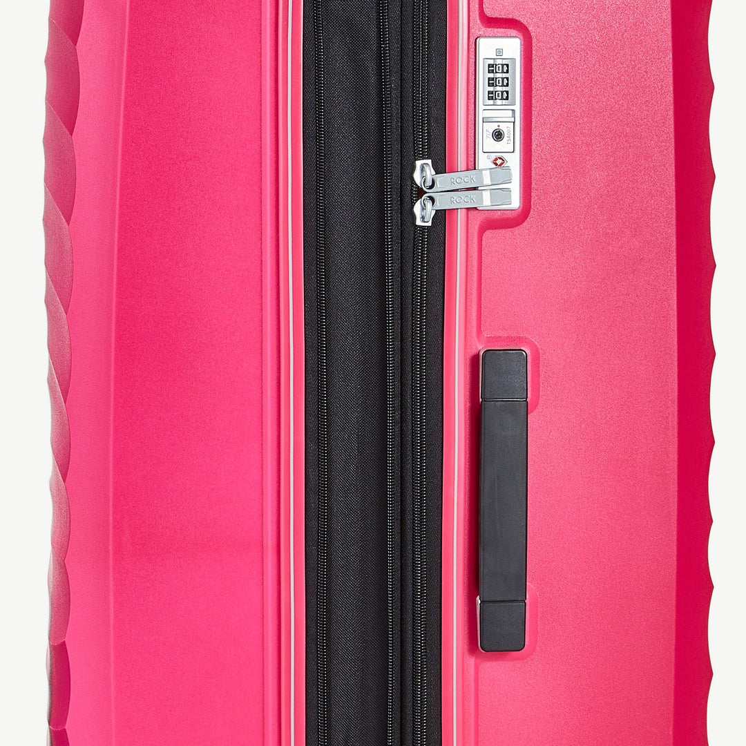 Sunwave Expandable Hardshell Medium Suitcase 66cm - Pink