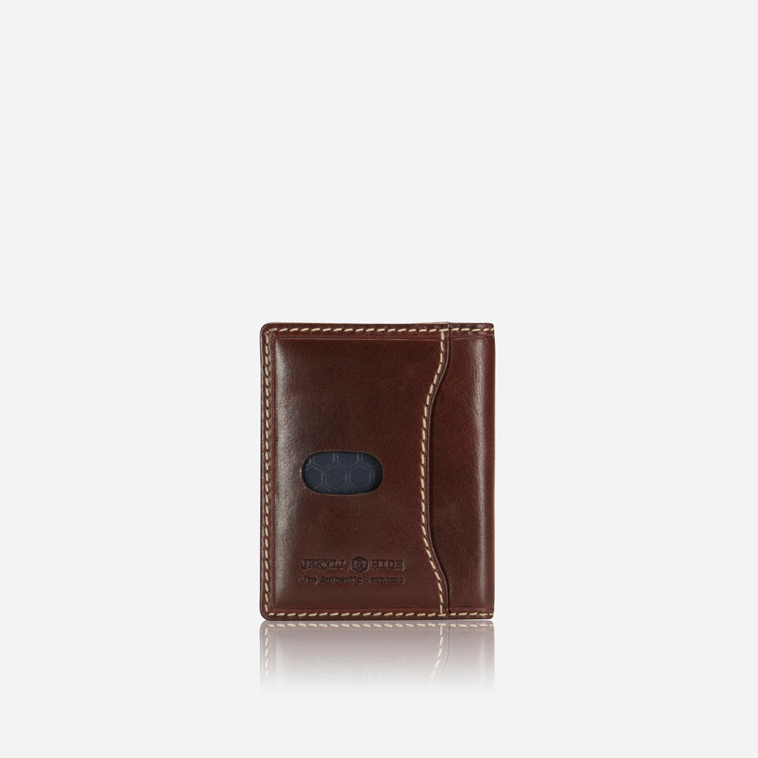 Slim Bifold Card Holder Mens Mocha