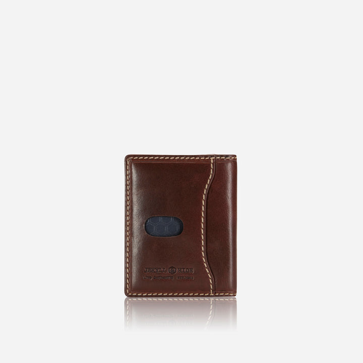 Slim Bifold Card Holder Mens Mocha