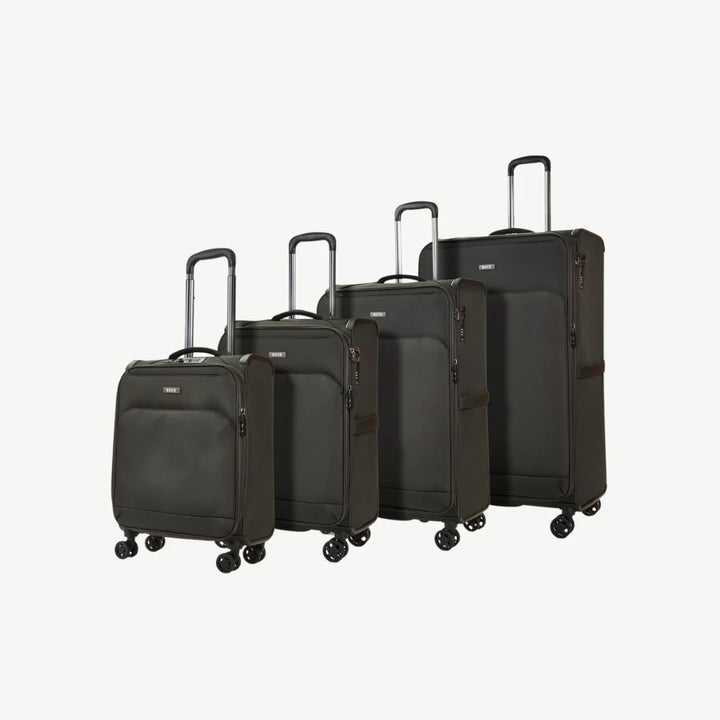 Georgia Expandable Soft 4pc Suitcase Set - Grey