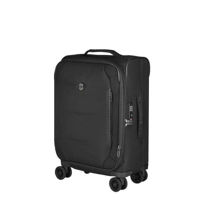 Crosslight Frequent Flyer Softside Carry-On 8-Wheel Expandable Cabin Case - Black