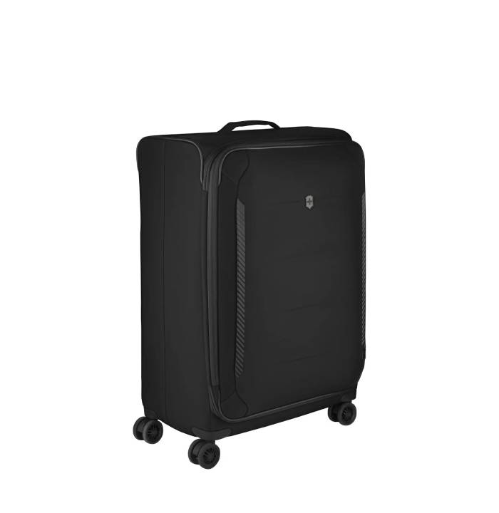 Crosslight Large Softside Case 8-Wheel Expandable Eco-Friendly Travel Case- Black