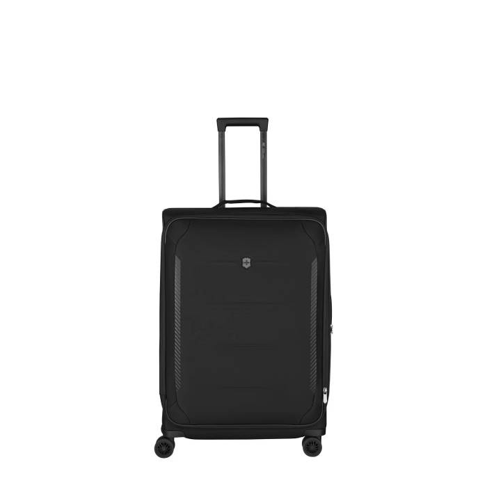 Crosslight Large Softside Case 8-Wheel Expandable Eco-Friendly Travel Case- Black