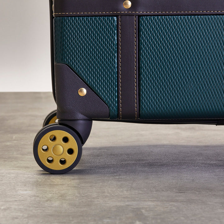 Rock Vintage Spinner Medium Suitcase 67cm - Emerald Green