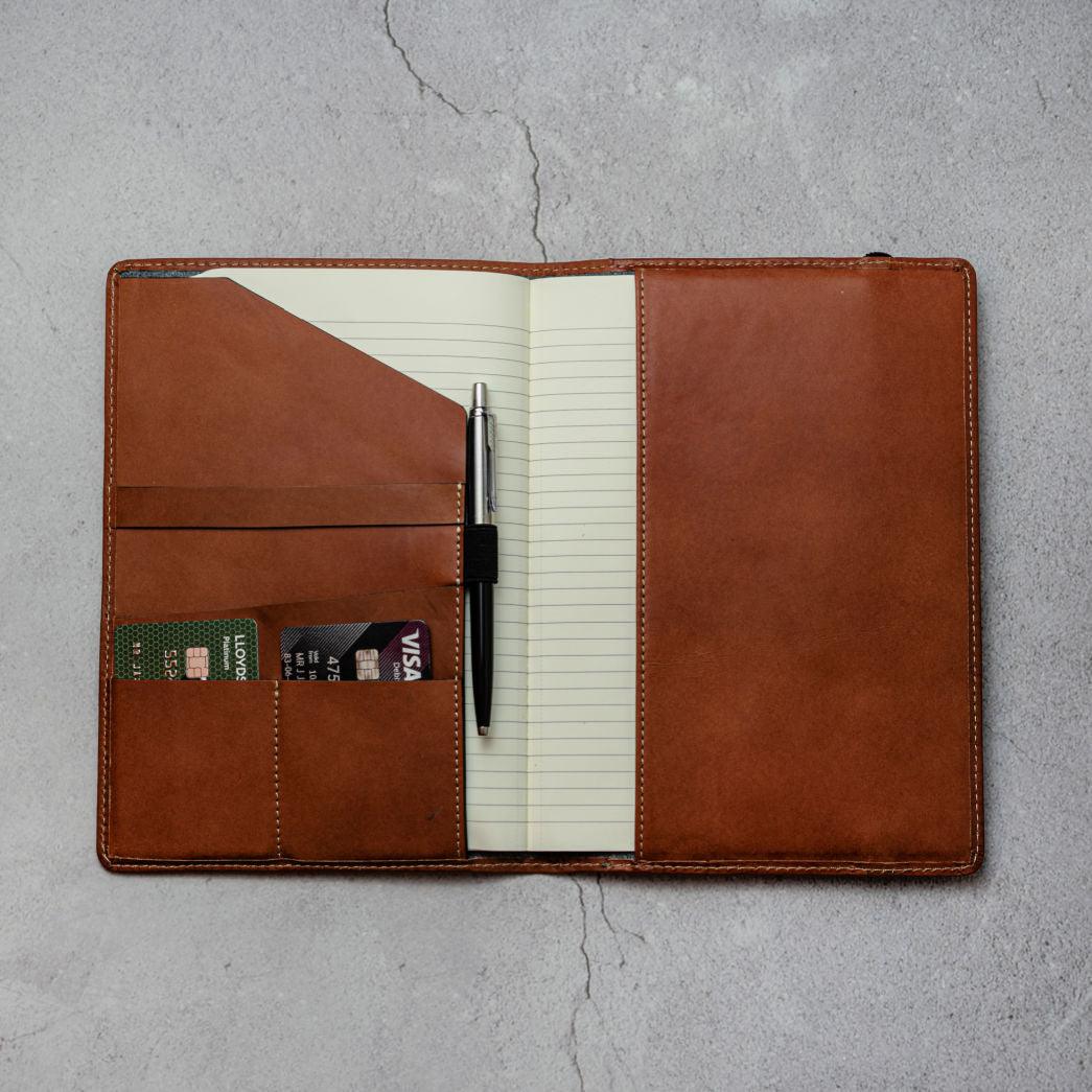 Jekyll & Hide Leather A5 Notebook Cover - Clay