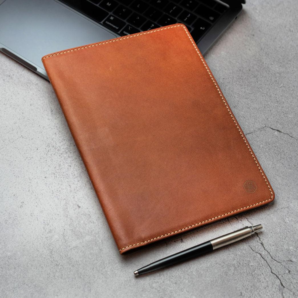 Jekyll & Hide Leather A5 Notebook Cover - Clay