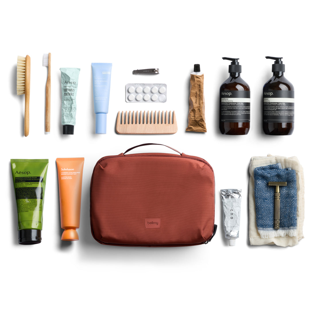 Hanging Toiletry Kit Plus - Clay