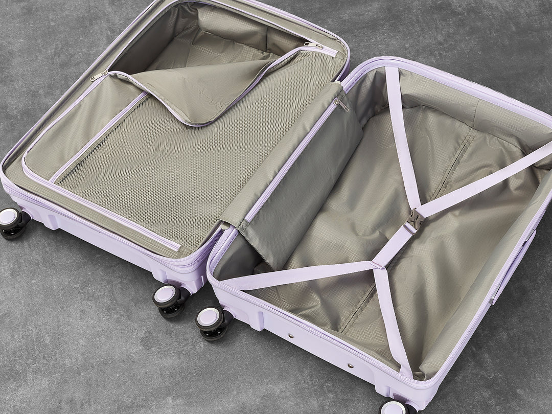 Sunwave Expandable Hardshell Medium Suitcase 66cm - Lilac