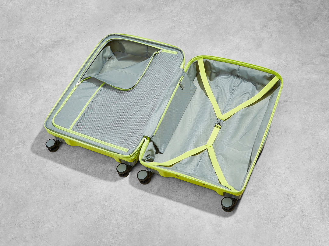 Tulum Expandable Hardshell Cabin Suitcase 55cm - Lime Green