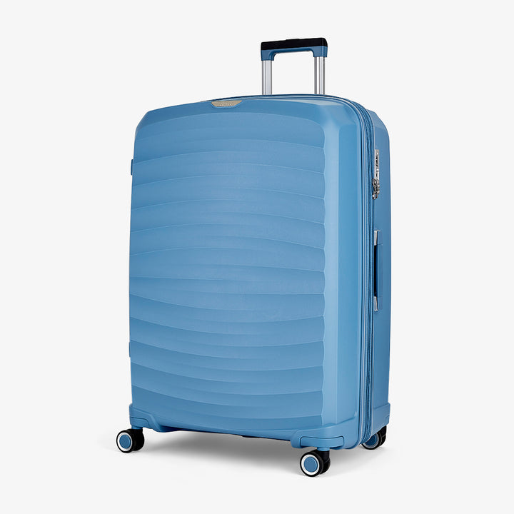 Sunwave Expandable Hardshell Large Suitcase 79cm - Pastel Blue