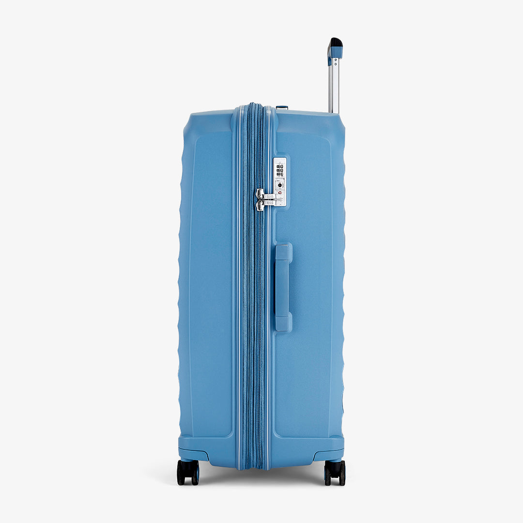 Sunwave Expandable Hardshell Large Suitcase 79cm - Pastel Blue