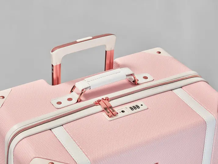 Vintage Hardshell Large Suitcase 78cm - Baby Pink