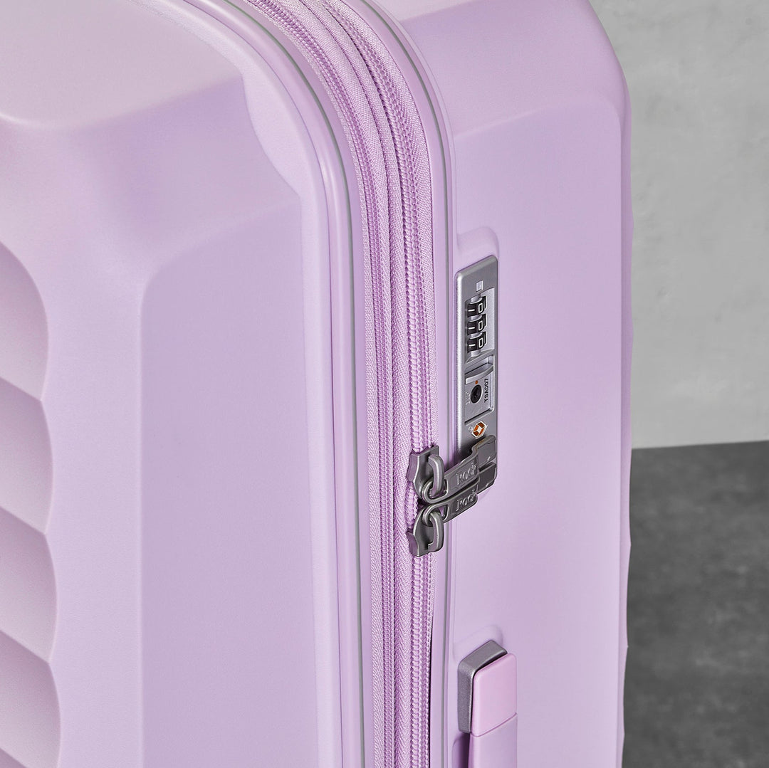 Sunwave Expandable Hardshell Cabin Suitcase 54cm - Lilac