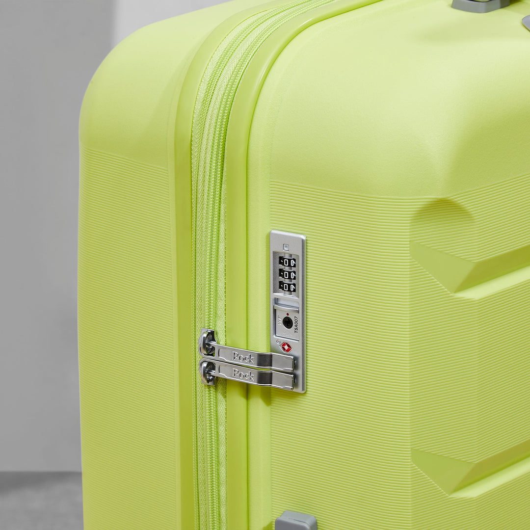 Tulum Expandable Hardshell Cabin Suitcase 55cm - Lime Green