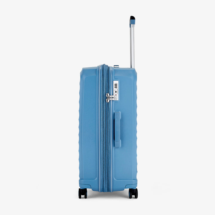 Sunwave Expandable Hardshell Medium Suitcase 66cm - Pastel Blue