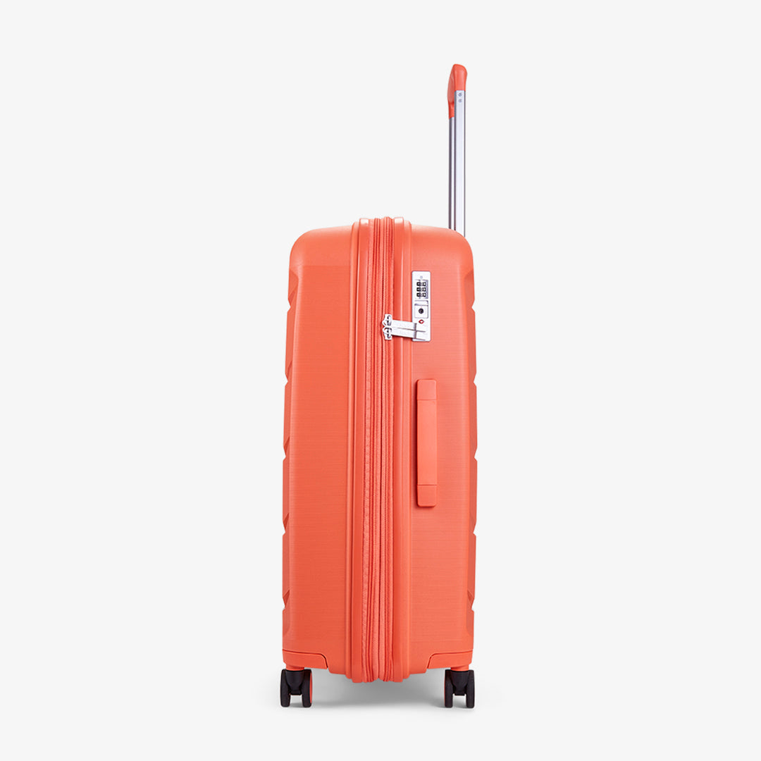 Tulum Expandable Hardshell Medium Suitcase 66cm - Peach