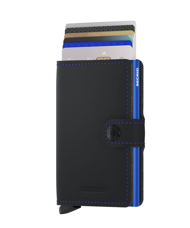 Secrid Miniwallet - Matte Black Blue