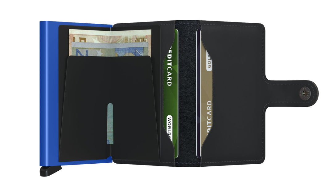 Secrid Miniwallet - Matte Black Blue