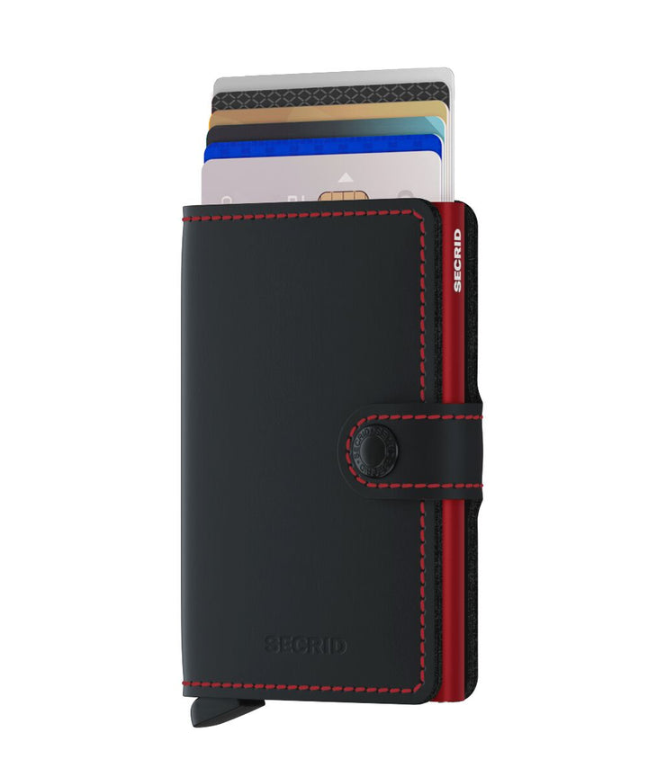 SECRID Miniwallet - Matte Black Red