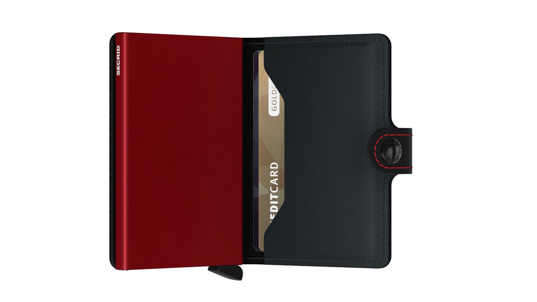 SECRID Miniwallet - Matte Black Red