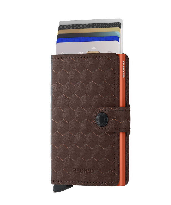 Secrid Miniwallet Optical - Brown-Orange