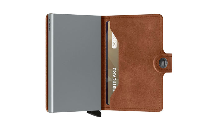 Secrid Miniwallet - Vintage Cognac Silver