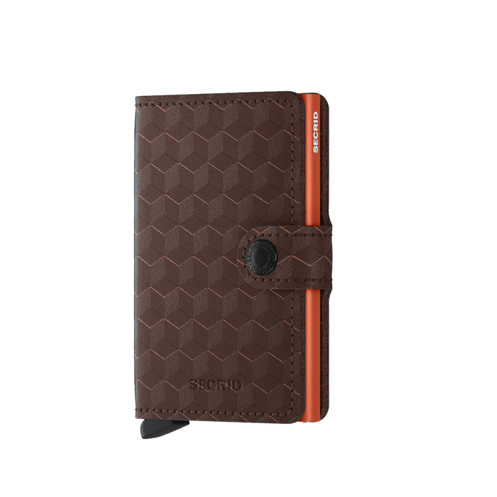 Secrid Miniwallet Optical - Brown-Orange