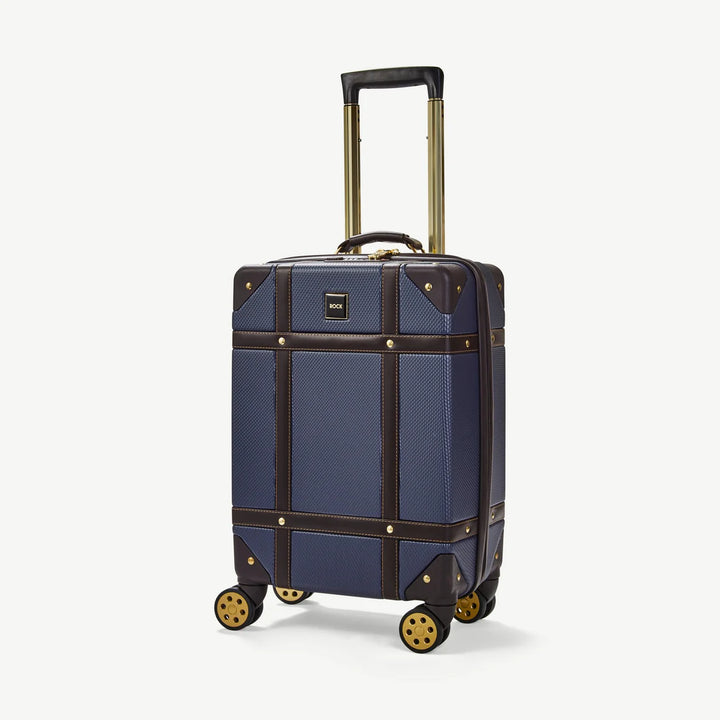 Vintage Hardshell Cabin Suitcase 54cm - Navy