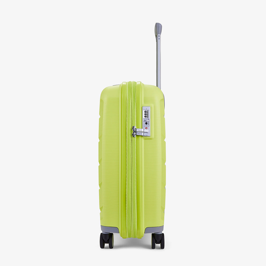 Tulum Expandable Hardshell Cabin Suitcase 55cm - Lime Green