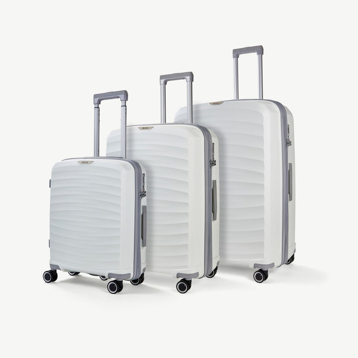 Sunwave Expandable Hardshell 3pc Set - White