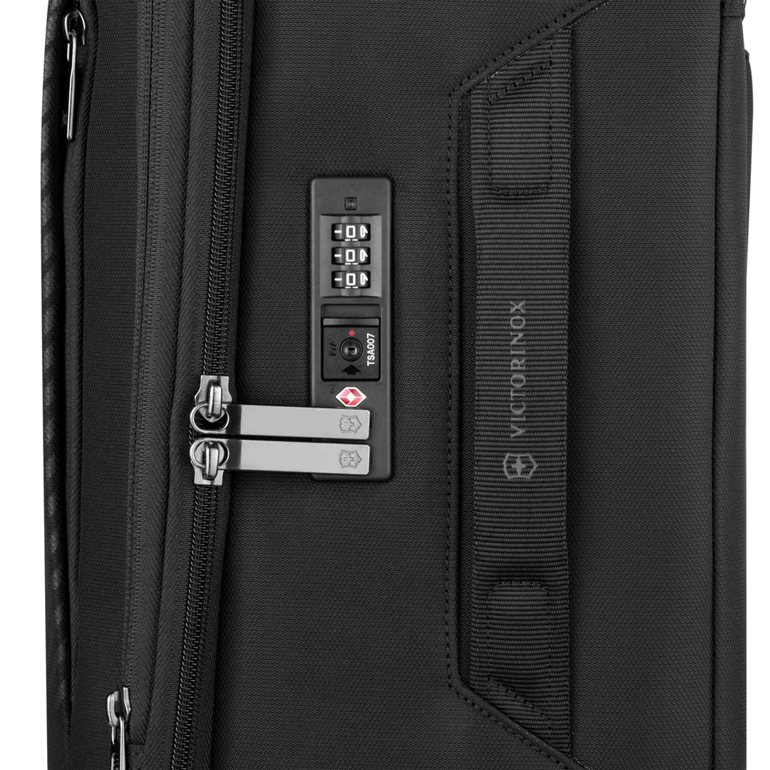 Crosslight Frequent Flyer Softside Carry-On 8-Wheel Expandable Cabin Case - Black