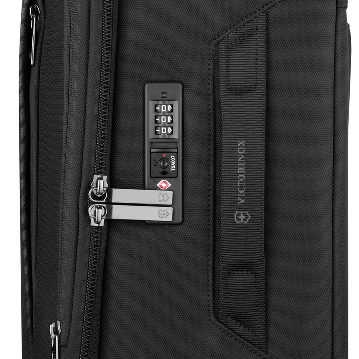 Crosslight Frequent Flyer Softside Carry-On 8-Wheel Expandable Cabin Case - Black