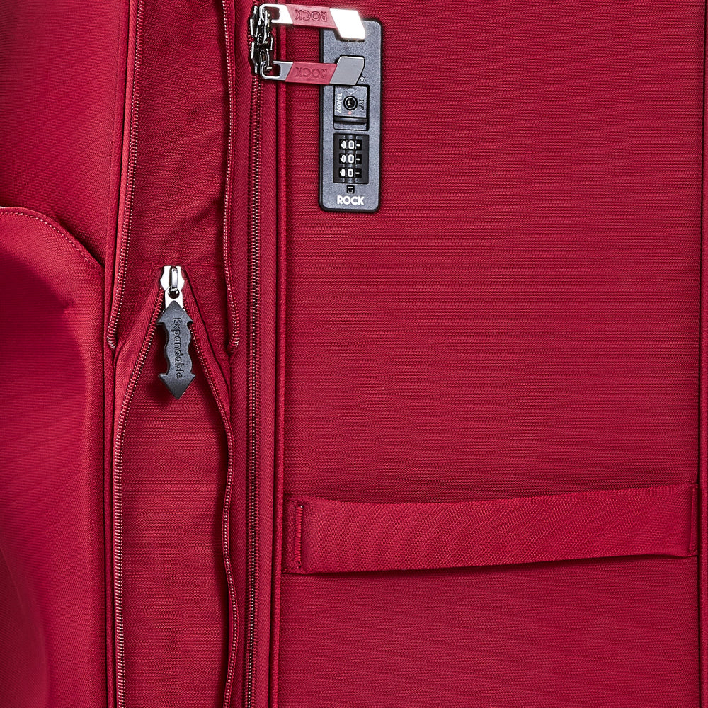 Georgia Expandable Soft Large Suitcase 80cm - Burgundy