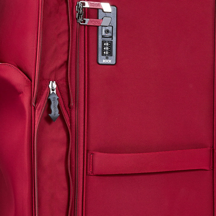 Georgia Expandable Soft Large Suitcase 80cm - Burgundy