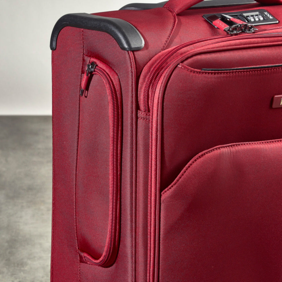 Georgia Expandable Soft Cabin Suitcase 55cm - Burgundy