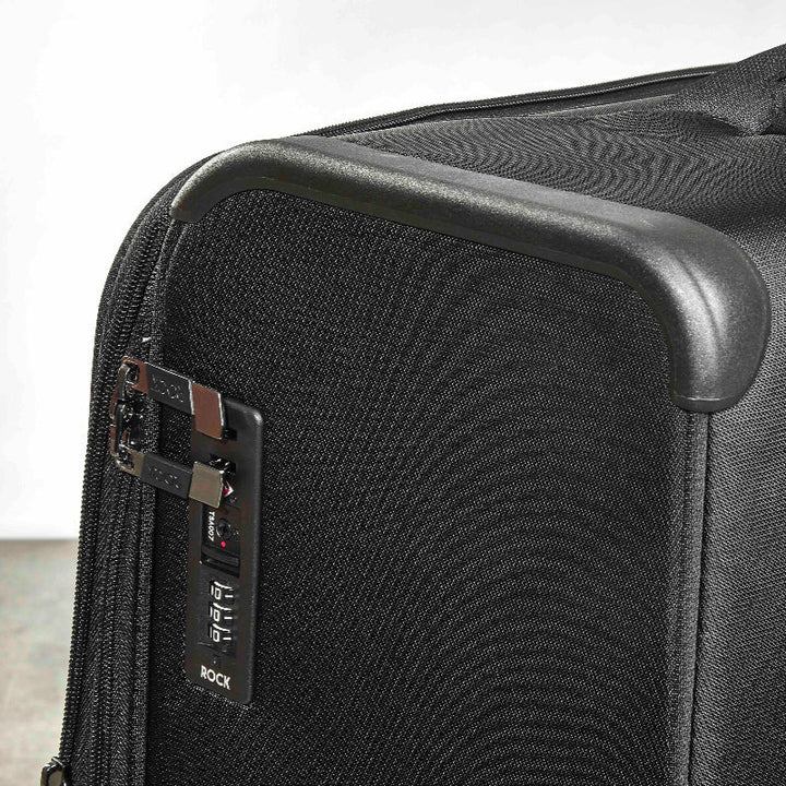 Georgia Expandable Soft Large Suitcase 80cm - Black