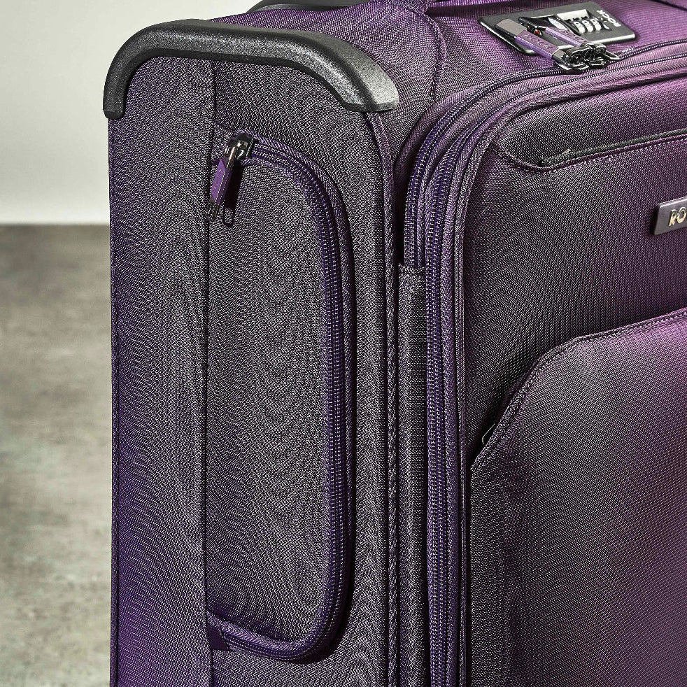 Georgia Expandable Soft Cabin Suitcase 55cm - Purple