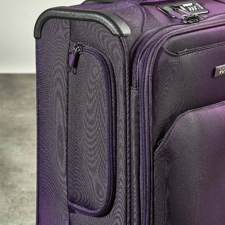 Georgia Expandable Soft Cabin Suitcase 55cm - Purple