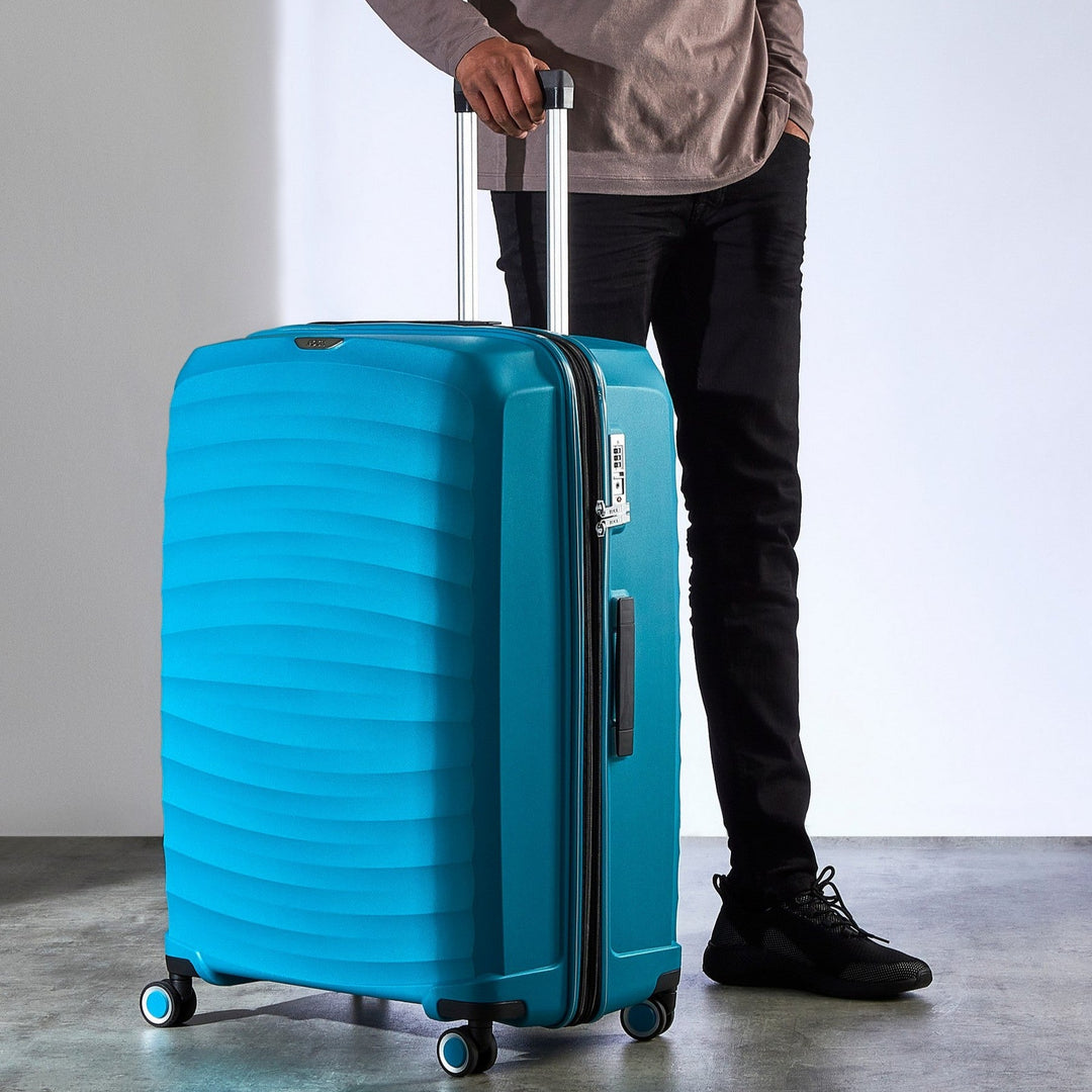 Sunwave Expandable Hardshell Large Suitcase 79cm - Blue