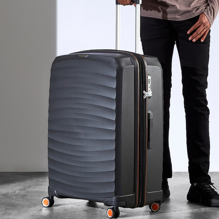 Sunwave Expandable Hardshell Large Suitcase 79cm - Charcoal