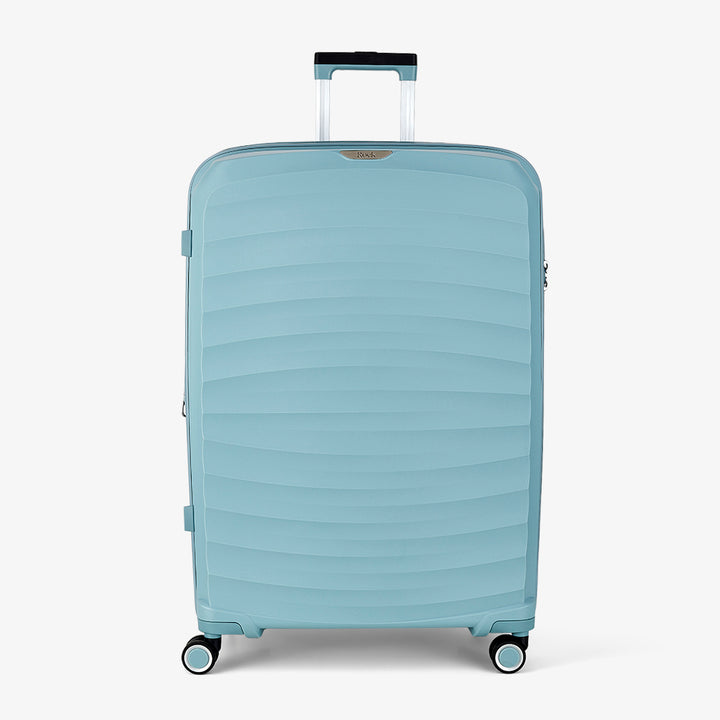 Sunwave Expandable Hardshell Large Suitcase 79cm - Light Blue