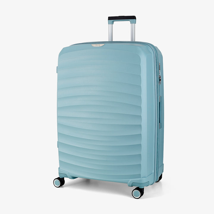 Sunwave Expandable Hardshell Large Suitcase 79cm - Light Blue