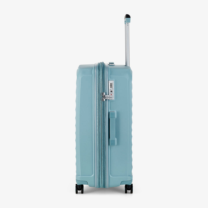 Sunwave Expandable Hardshell Medium Suitcase 66cm - Light Blue