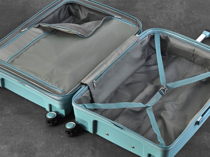 Sunwave Expandable Hardshell Medium Suitcase 66cm - Light Blue